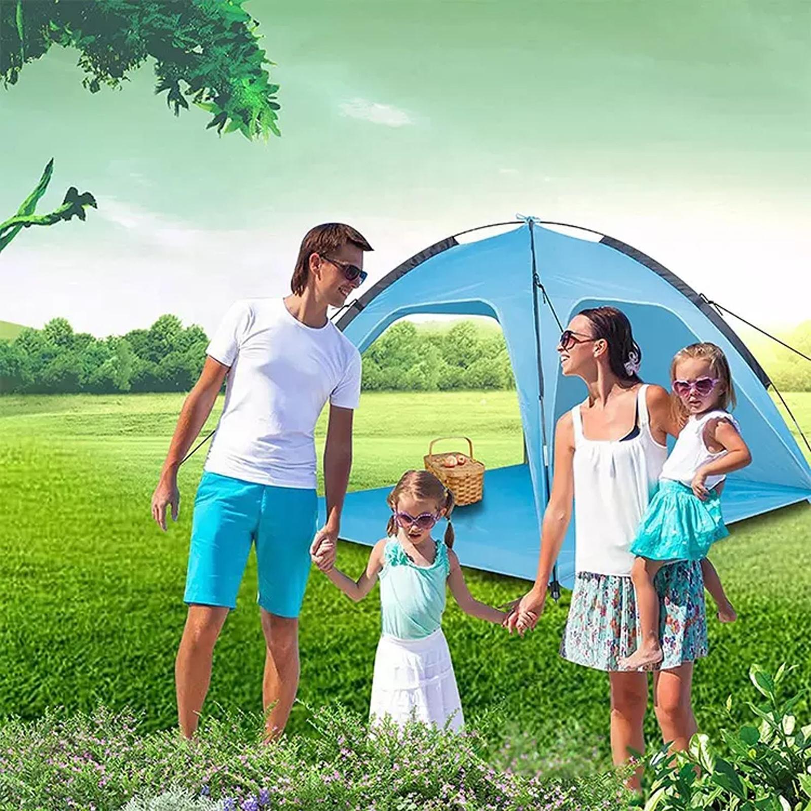 Cheap Goat Tents Large Beach Tent Sun Shelter Summer Sunscreen Rainproof Protectiont Model UV Shelters 2 Portable Travel Canopy Fishing Camp L8G9   